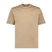 Burberry Logotyp Präglad Rund Hals T-shirt Beige, Herr