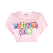 Moschino Rosa T-shirts och Polos Pink, Dam