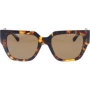 Versace Stiliga solglasögon med unik design Brown, Dam