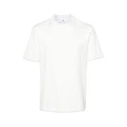 Brunello Cucinelli Lagerad Bomull T-shirt White, Herr