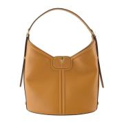 Valentino Garavani Hobo väska i kornläder med VLogo Brown, Dam