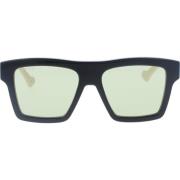 Gucci Ikoniska solglasögon med enhetliga linser Black, Unisex