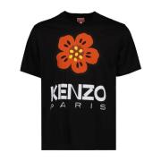 Kenzo Blommigt T-shirt Black, Herr
