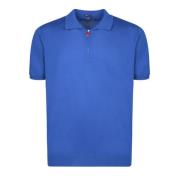 Kiton Blå T-shirts & Polos för män Blue, Herr