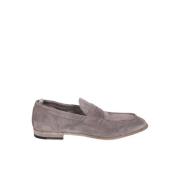 Officine Creative Grå Läder Loafer Slip-on Stil Gray, Herr