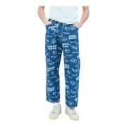 Human Made Logo Print Jeans Blue, Herr