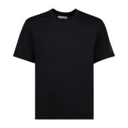 Ami Paris Logo Label Rund Hals T-shirt Black, Herr