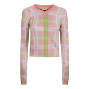 Marni Stiliga Sweaters Kollektion Pink, Dam