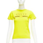 Gucci Vintage Pre-owned Bomull toppar Yellow, Dam