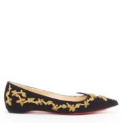 Christian Louboutin Pre-owned Pre-owned Mocka lgskor Black, Dam