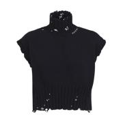 Marni Bomullscropped vest Black, Dam