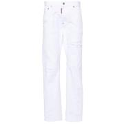 Dsquared2 5-Ficks Jeans i Stone Washed White, Herr