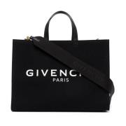 Givenchy Svart G Tote Logo-Print Väska Black, Dam