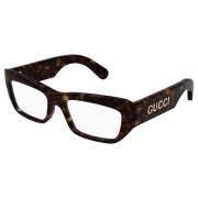 Gucci Stylish Eyewear Frames in Dark Havana Brown, Unisex