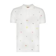 Kenzo Pixel Polo Skjorta White, Herr