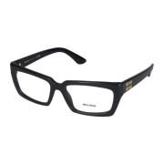 Miu Miu Stiliga Glasögon 0MU 04Xv Black, Dam