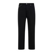 Prada Svart 5 Ficka Denim Jeans Black, Herr