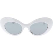 Versace Ikoniska solglasögon med enhetliga linser White, Dam