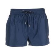 Dolce & Gabbana Logo-Plaque Badshorts Blue, Herr