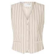 Selected Femme Pin Stripe Vest för Kvinnor Multicolor, Dam