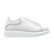 Alexander McQueen Vita Oversized Sneakers Silver Accents White, Dam