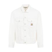 Carhartt Wip Vit Denimjacka Ss24 White, Herr