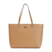 Tory Burch Läder Axelväska Nude & Neutrals Beige, Dam