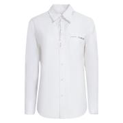 Marni poplin skjorta med lagning White, Dam