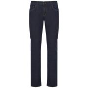 Canali Slim-fit Bomulls Jeans Blue, Herr