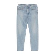 Agolde Regenerative Cotton Straight-Leg Denim Jeans Blue, Herr