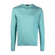 Roberto Collina ML Pullover Girocollo Rn0127 Green, Herr