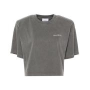 Halfboy Grå Maxi Tee Crop T-shirt Gray, Dam