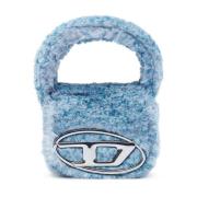 Diesel 1DR Xs - Fluffy ikonisk mini väska Blue, Dam