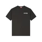 Kenzo Avslappnad Bomull T-shirt Black, Herr