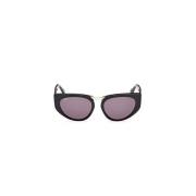 Max Mara Stiliga solglasögon för kvinnor Black, Dam