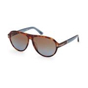 Tom Ford Acetat solglasögon Quincy för män Brown, Herr