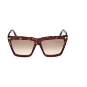 Tom Ford Stiliga solglasögon för kvinnor Brown, Unisex