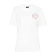 Etro Pegasus Broderad Crew Neck T-shirt White, Dam