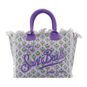 MC2 Saint Barth Lila Vanity Toteväska med Logotyp Multicolor, Dam