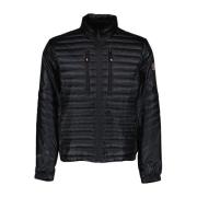 Moncler Quiltad Hög Hals Dragkedja Jacka Black, Herr