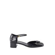 Prada Justerbar ankelrem läderpumps Black, Dam