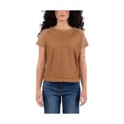 Herno Dam T-shirt Beige, Dam