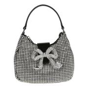 Self Portrait Crescent Bow Bag Gray, Dam