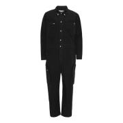 Henrik Vibskov Svart Jumpsuit med Klassisk Krage Black, Herr