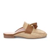 Coccinelle Beige Sandaler med Maxi Plectrum Detalj Beige, Dam