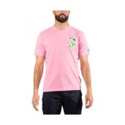 Saint Barth Herr Casual T-shirt Pink, Herr