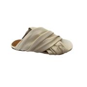 Forte Forte Ivory Läder Platta Sandaler Beige, Dam