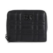 Calvin Klein Metallic Fastening Leather Wallet with Credit Card Holder...