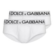 Dolce & Gabbana Vit Optisk Slip Brando Underkläder White, Herr