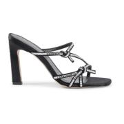 Dee Ocleppo Kristallprydd högklackad sandal Black, Dam